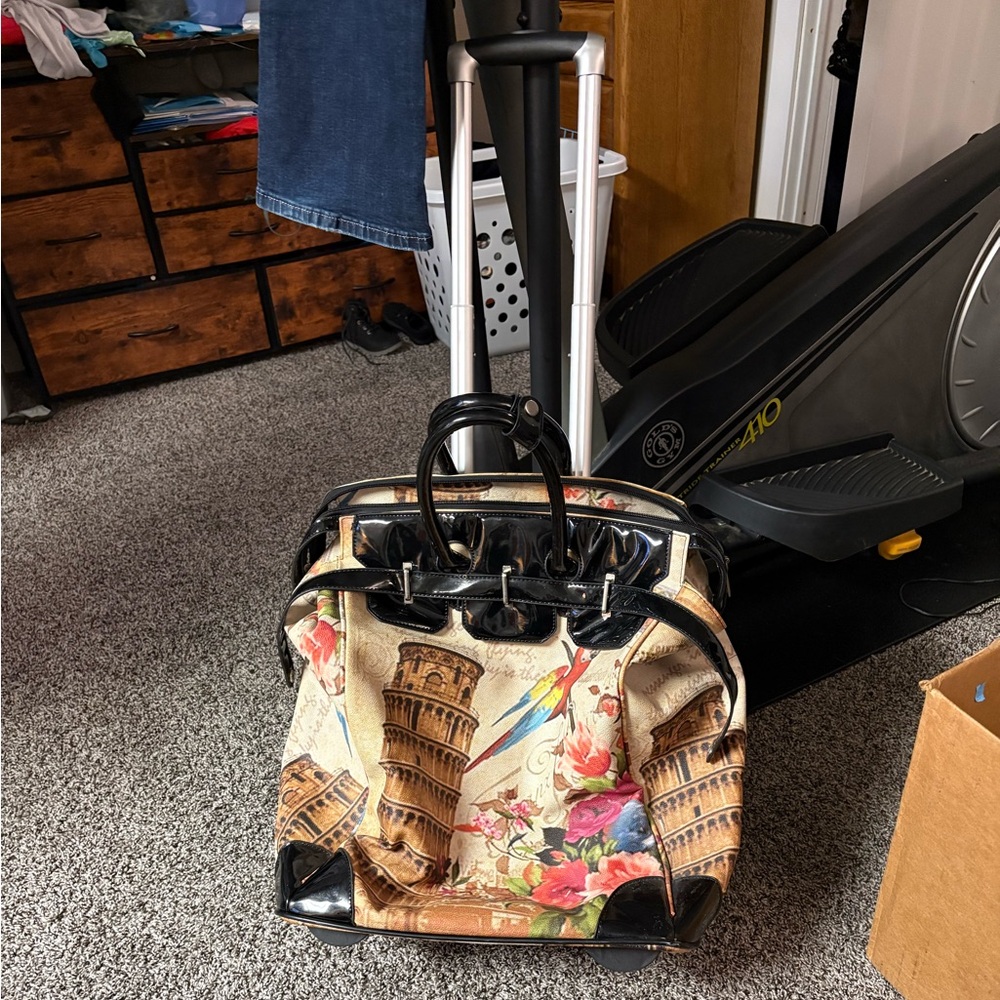 Elegant Black and Multicolor Women's Bag